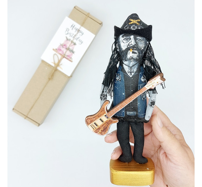 Lemmy Kilmister figure, British musician, vocalist band Motörhead - Fans gift!