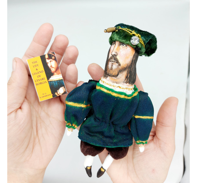 Cesare Borgia figure, Italian ex-cardinal and condottiero - History art