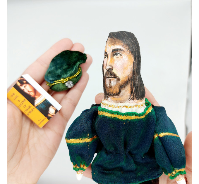 Cesare Borgia figure, Italian ex-cardinal and condottiero - History art