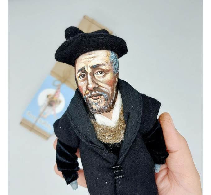 François Rabelais figurine, famous French writer Renaissance, scholar - Gift for writer!