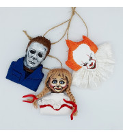 Set 3 Creepy Ornaments