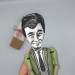 Frank Columbo detective figurine, Retro movie 90's, Classic TV Shows fans gift!