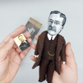 Theodore Roosevelt figurine, 26th president US, collectible doll