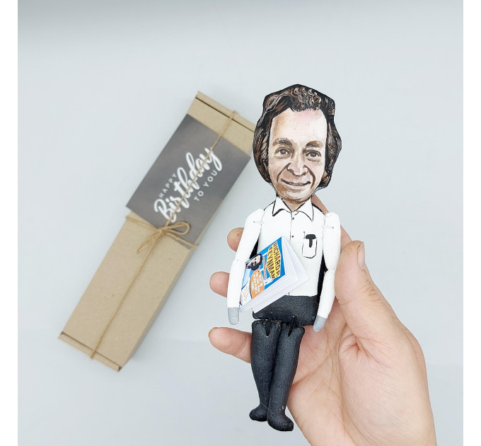 Richard Feynman figurine, American theoretical physicist - The Science Buff gift!