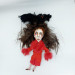 Elisabeth Shepard doll ( the Omen 1976 ) - Halloween decor - MADE TO ORDER