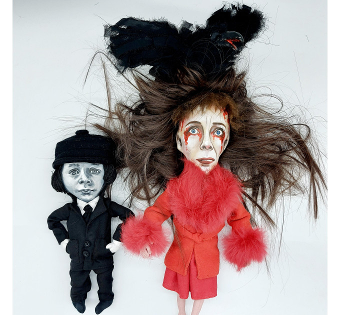 Elisabeth Shepard doll ( the Omen 1976 ) - Halloween decor - MADE TO ORDER