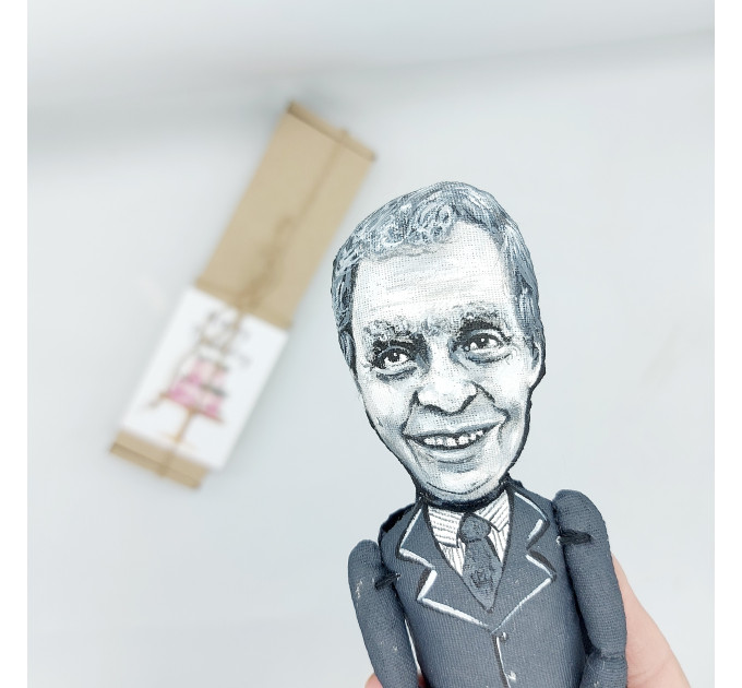 Neil Postman figurine, American author, professor, media theorist - Writer gift! 