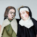 Abelard and Heloise figurines, famous love story art