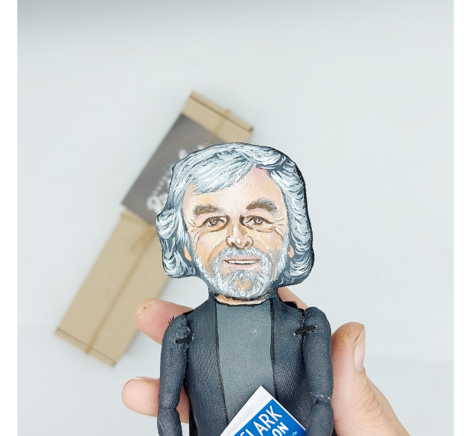 Timothy James Clark figurine, Art historian, writer - Gift for Academic! Library art