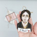 Virginia Woolf Christmas ornament, Book lover gift!