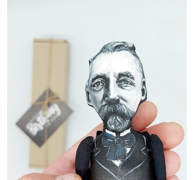 Stéphane Mallarmé figurine, famous French Symbolist poet, critic - Book lover gift!