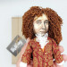 Charles Le Brun figurine, famous French painter of Versailles - Art studio decor, Painter gift!