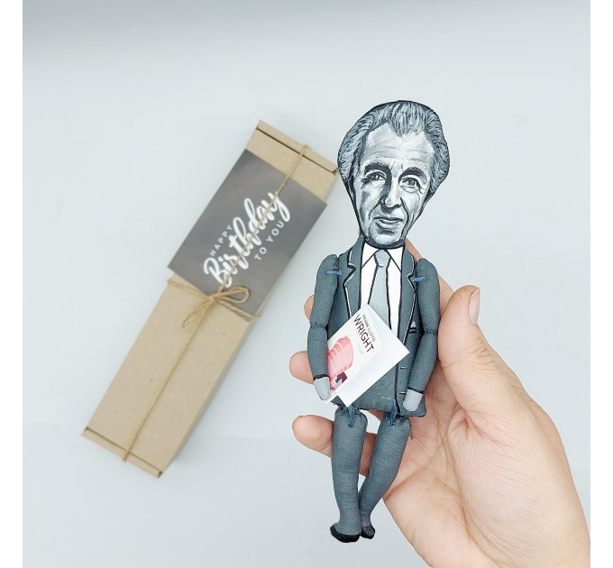 Frank Lloyd Wright figurine, famous American architect, designer, writer - Gift for architects!