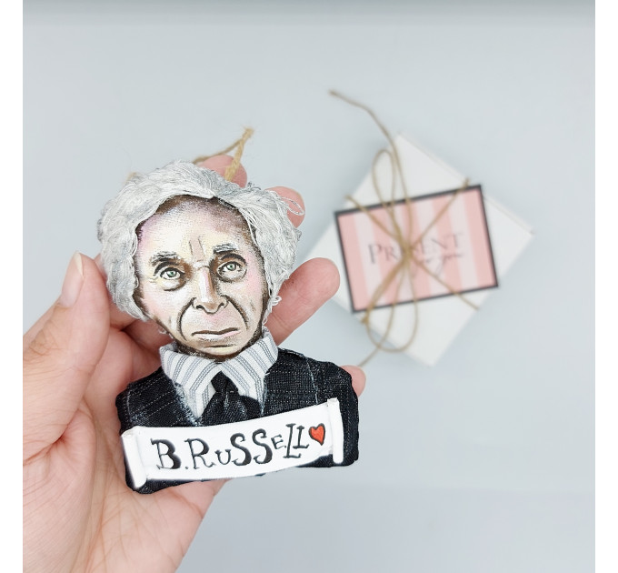 Bertrand Russell Christmas ornament - Literature gift!