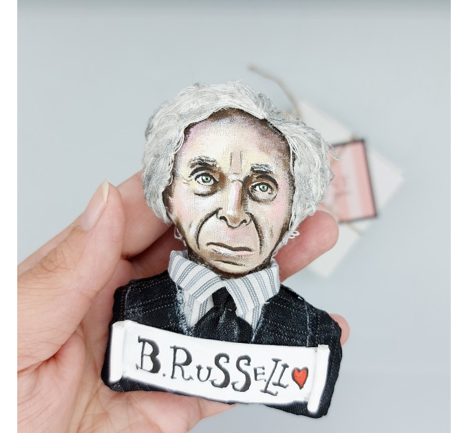 Bertrand Russell Christmas ornament - Literature gift!