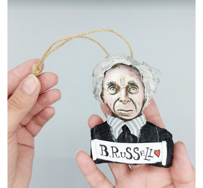 Bertrand Russell Christmas ornament - Literature gift!
