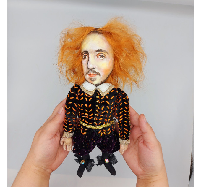 Christopher Marlowe doll, English playwright, poet - Bookworm gift!