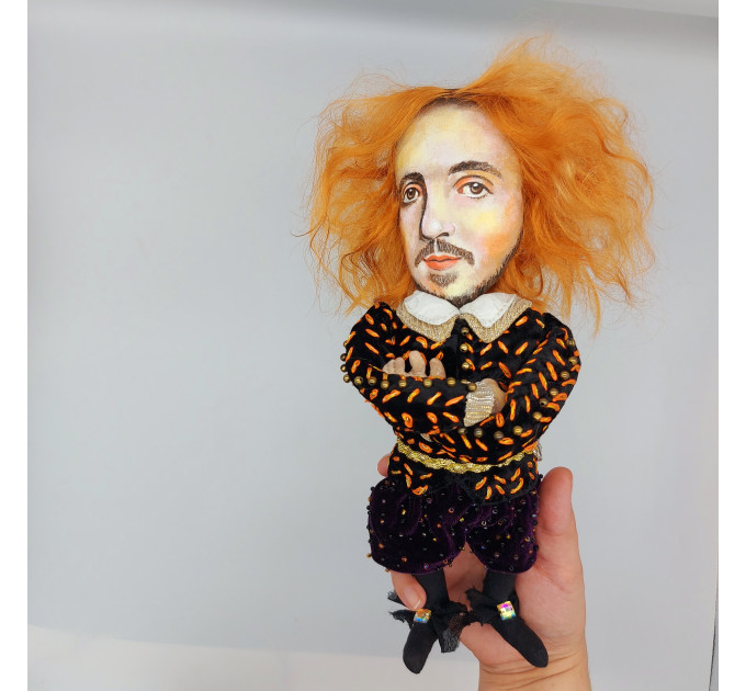 Christopher Marlowe doll, English playwright, poet - Bookworm gift!