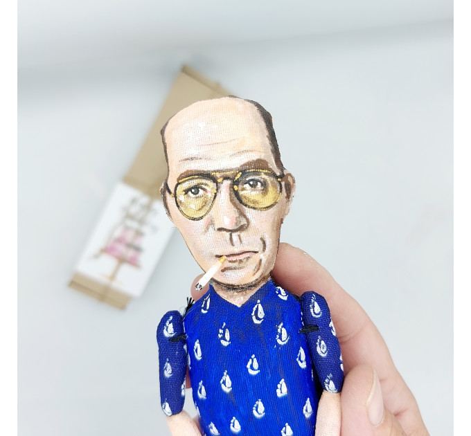 Hunter S Thompson figure, famous American journalist, author - Gift for writer!