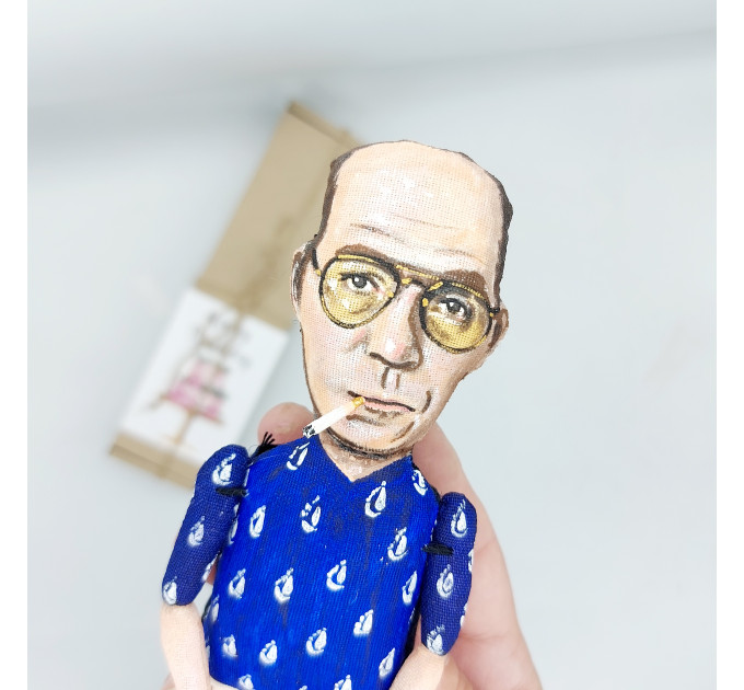 Hunter S Thompson figure, famous American journalist, author - Gift for writer!