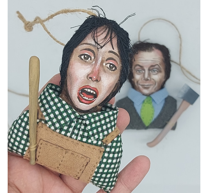 The Shining Movie, SET Christmas ornaments - Jack Torrance, Wendy Torrance, Denny Torrance