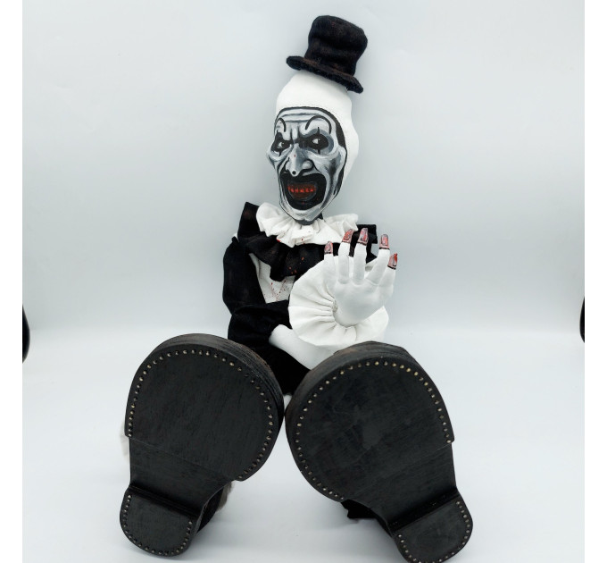 Terrifier Slesher movie killer clown doll 22.8 inshes ( 55 cm ), Halloween decoration