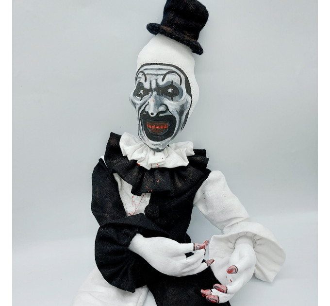 Terrifier Slesher movie killer clown doll 22.8 inshes ( 55 cm ), Halloween decoration