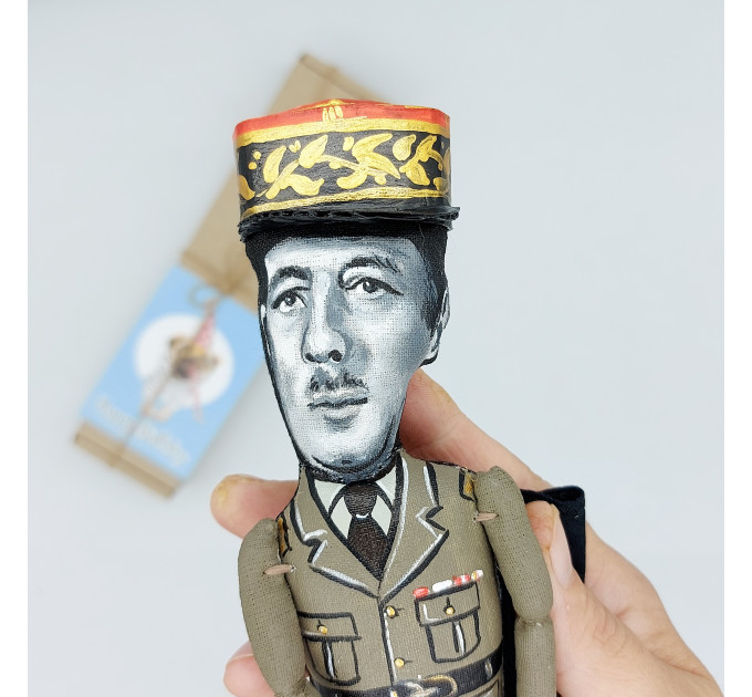 Charles de Gaulle figure, famous President of France, French military officer, statesman, History teacher gift!