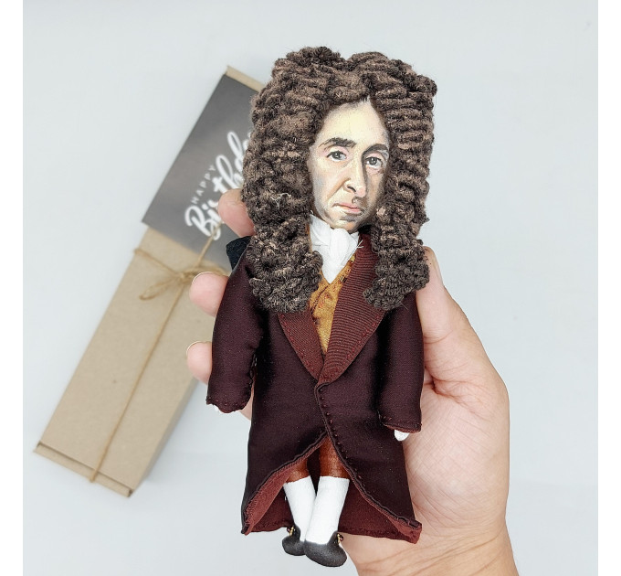 Daniel Defoe figurine, English writer, author novel Robinson Crusoe - Literary gift!