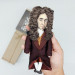 Daniel Defoe figurine, English writer, author novel Robinson Crusoe - Literary gift!
