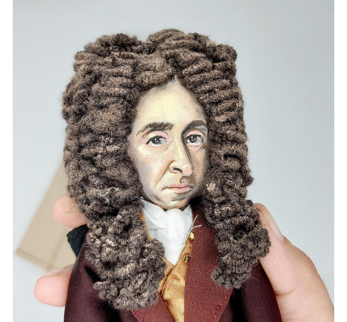 Daniel Defoe figurine, English writer, author novel Robinson Crusoe - Literary gift!
