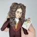 Daniel Defoe figurine, English writer, author novel Robinson Crusoe - Literary gift!