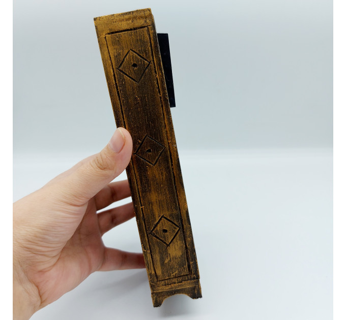 Miniature Wooden Bookcase 1:12 scale furniture for 7 inches dolls, Library decoration