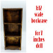 Miniature Wooden Bookcase 1:12 scale furniture for 7 inches dolls, Library decoration