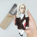 Alexander Pope figure, English poet, satirist of the Enlightenment era - Gift for book lovers!