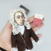 Alexander Pope figure, English poet, satirist of the Enlightenment era - Gift for book lovers!