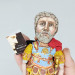 Hadrian Roman emperor figurine - Roman Empire history art - Collectible doll