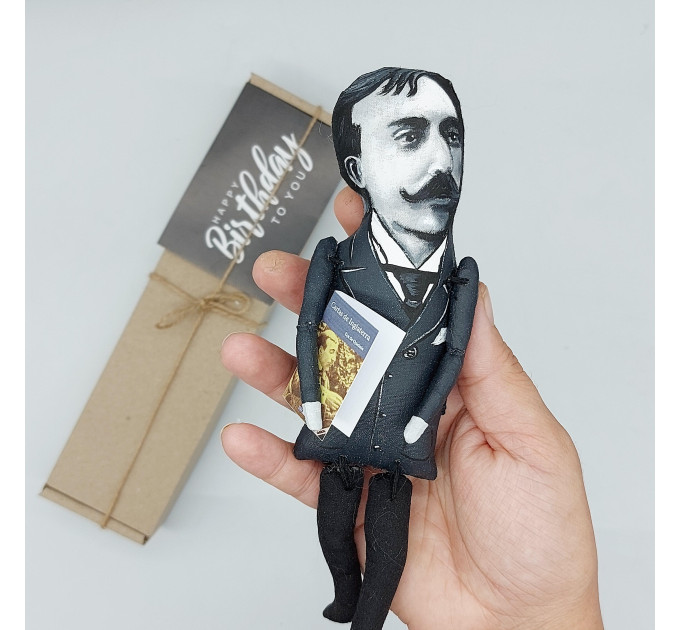 Eça de Queiroz figurine, greatest Portuguese writer - Literature gift! Collectible handmade art