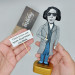 Fran Lebowitz figurine, American author, public speaker, actor - Gift for writers! Collectible art
