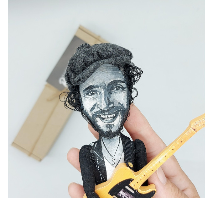 Bruce Springsteen figurine, American singer, guitarist - Music room decor