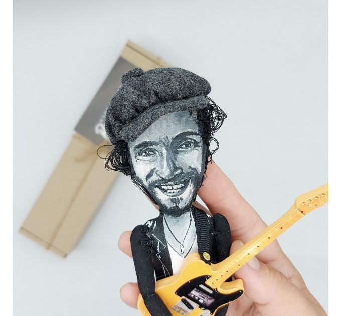 Bruce Springsteen figurine, American singer, guitarist - Music room decor