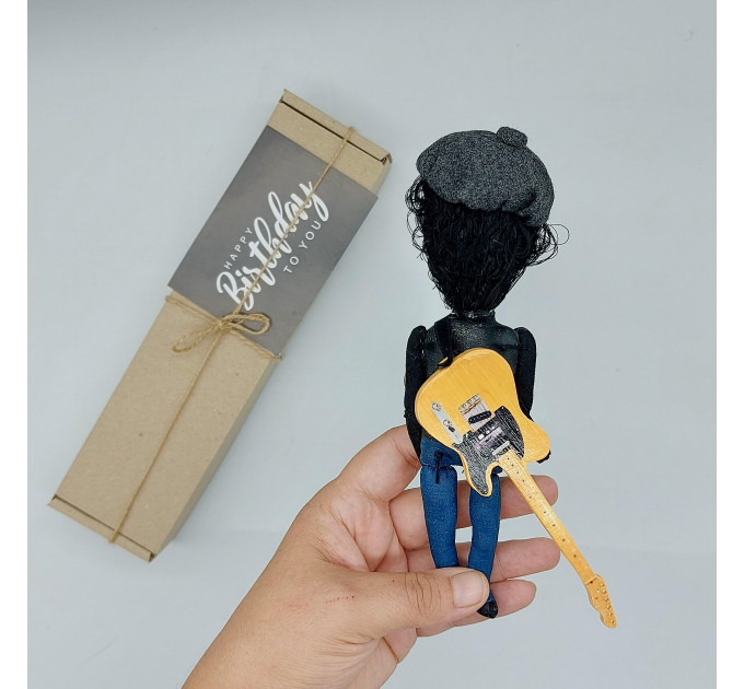 Bruce Springsteen figurine, American singer, guitarist - Music room decor