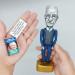 Noam Chomsky figurine, American professor, linguist - Academic gift! Literary decor