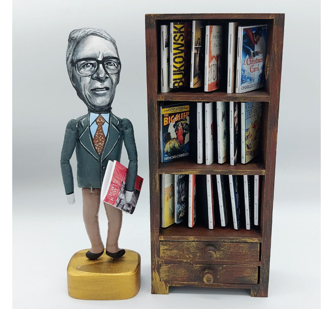 John Rawls figurine, American moral, legal, political philosopher - Unique philosophy gift!
