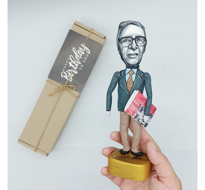 John Rawls figurine, American moral, legal, political philosopher - Unique philosophy gift!