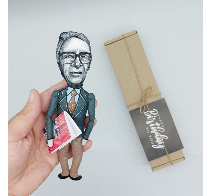 John Rawls figurine, American moral, legal, political philosopher - Unique philosophy gift!