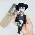 Fernando Pessoa figurine, Portuguese poet, writer, literary critic - Bookish art