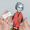 Margaret Atwood literary figurine, Canadian novelist, poet - Reader gift!