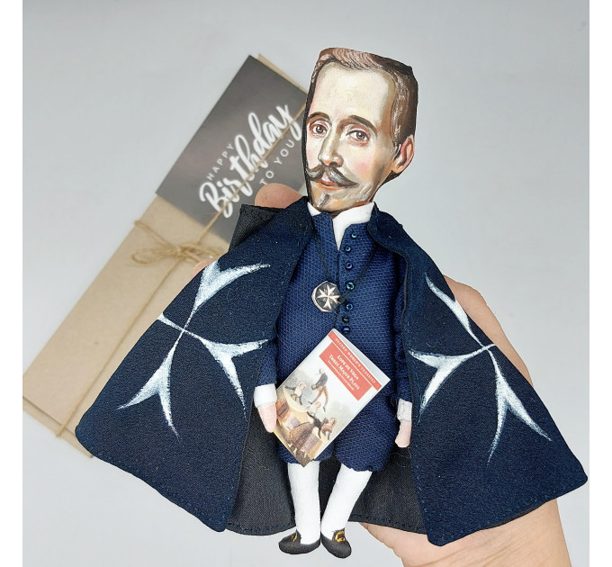Lope de Vega figurine, Spanish poet, novelist, author Fuenteovejuna - Book lover gift! literary art