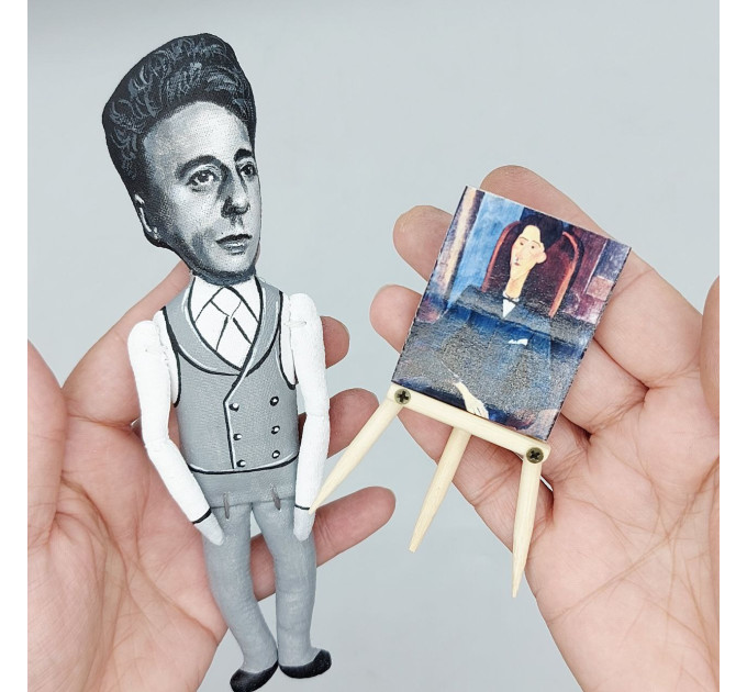 Jean Cocteau figurine, famous French poet, designer, film director, visual artist - Art lovers and collectors gift!